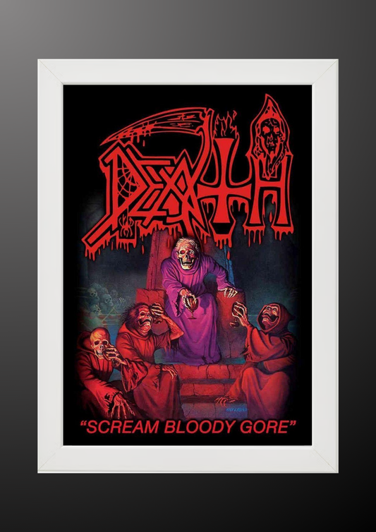 Death "Scream Bloody Gore" Album Cover Art Poster