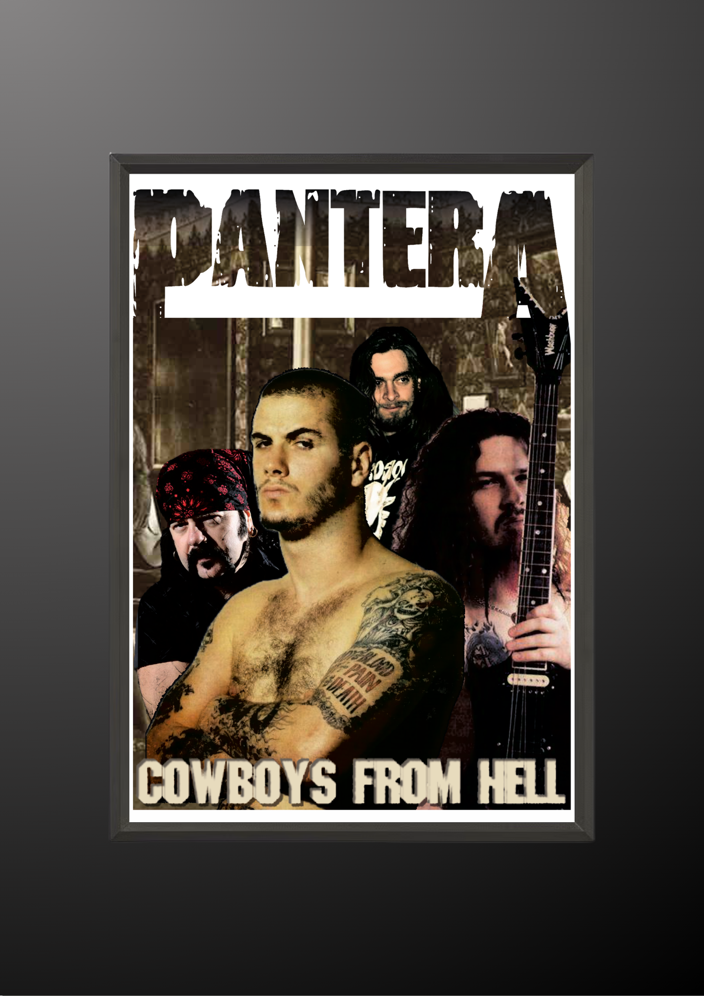 Pantera Cowboys From Hell Album Poster
