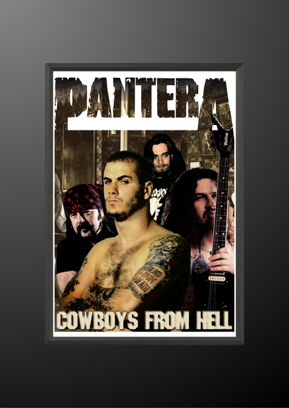 Pantera Cowboys From Hell Album Poster