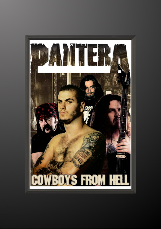 Pantera Cowboys From Hell Album Poster