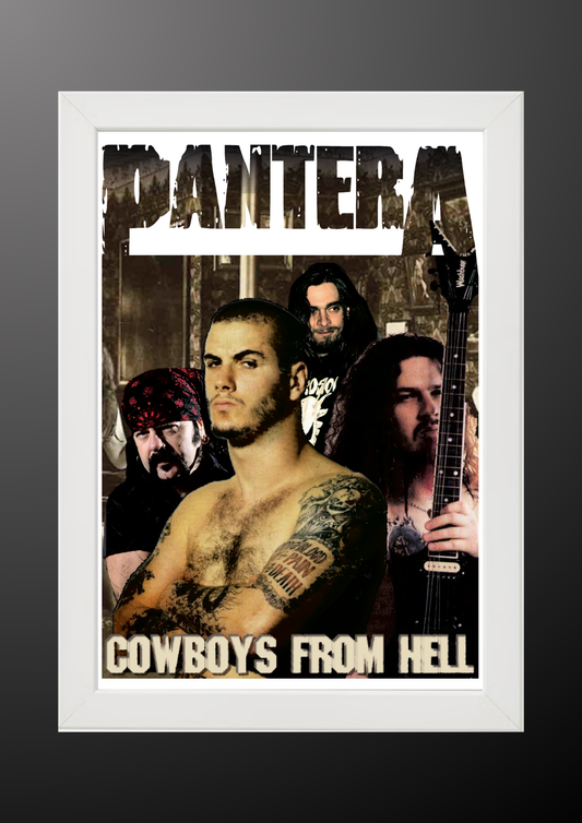 Pantera Cowboys From Hell Album Poster
